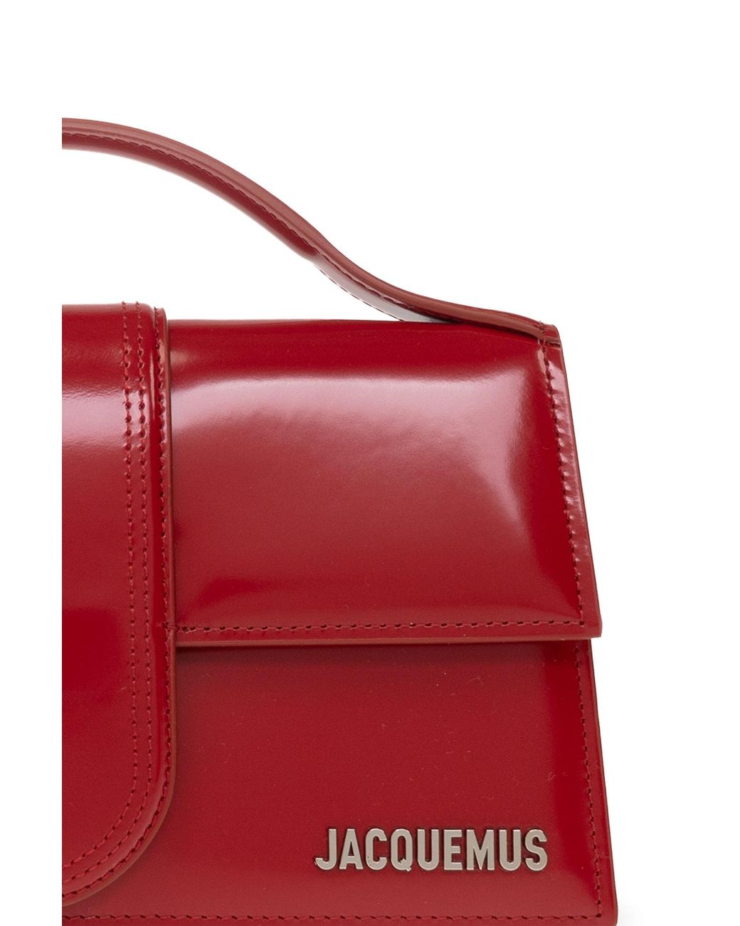 Jacquemus Red Le Grand Bambino Logo Plaque Tote Bag