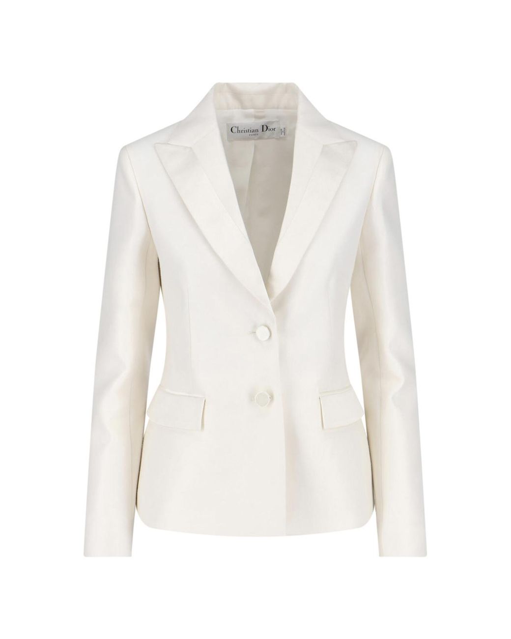 Dior White Fitted Jacket
