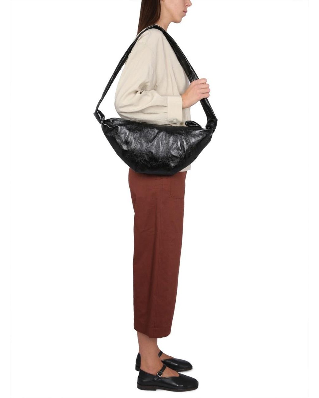 Lemaire Brown Cropped Belted Pants
