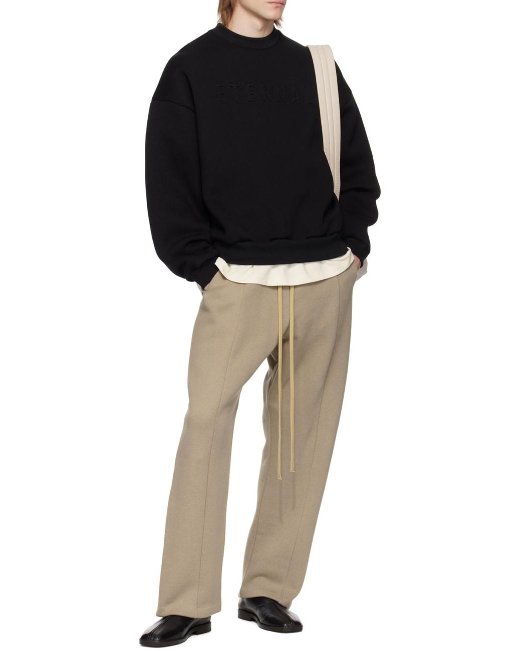 Fear Of God Black Eternal Crewneck Sweatshirt for men