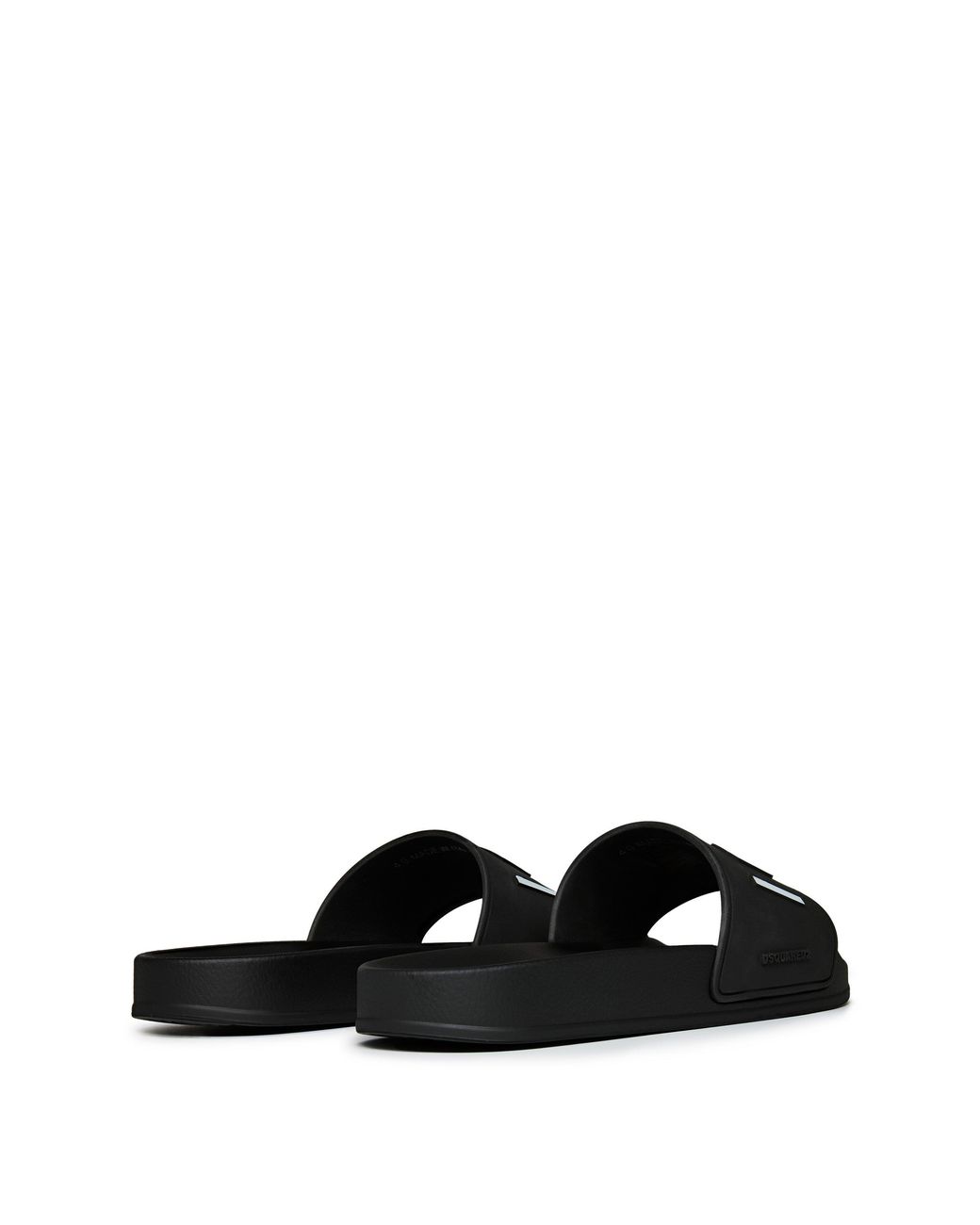 DSquared² White Printed Flat Slippers
