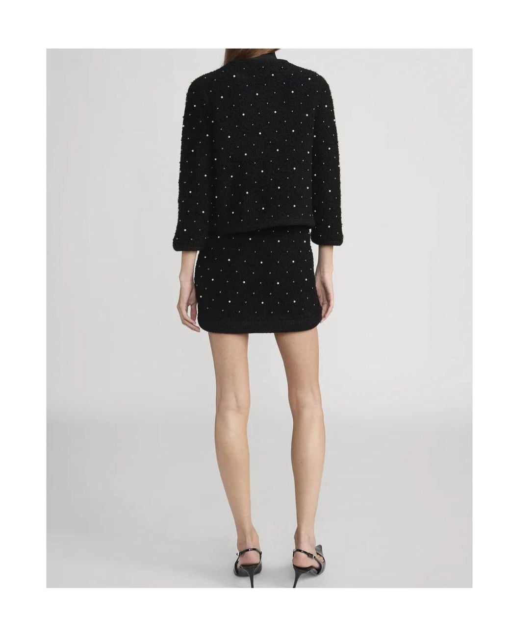 FRAME Black The Embellished Jacket