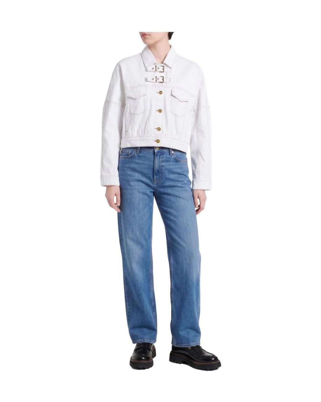 Ganni White Denim Jackets