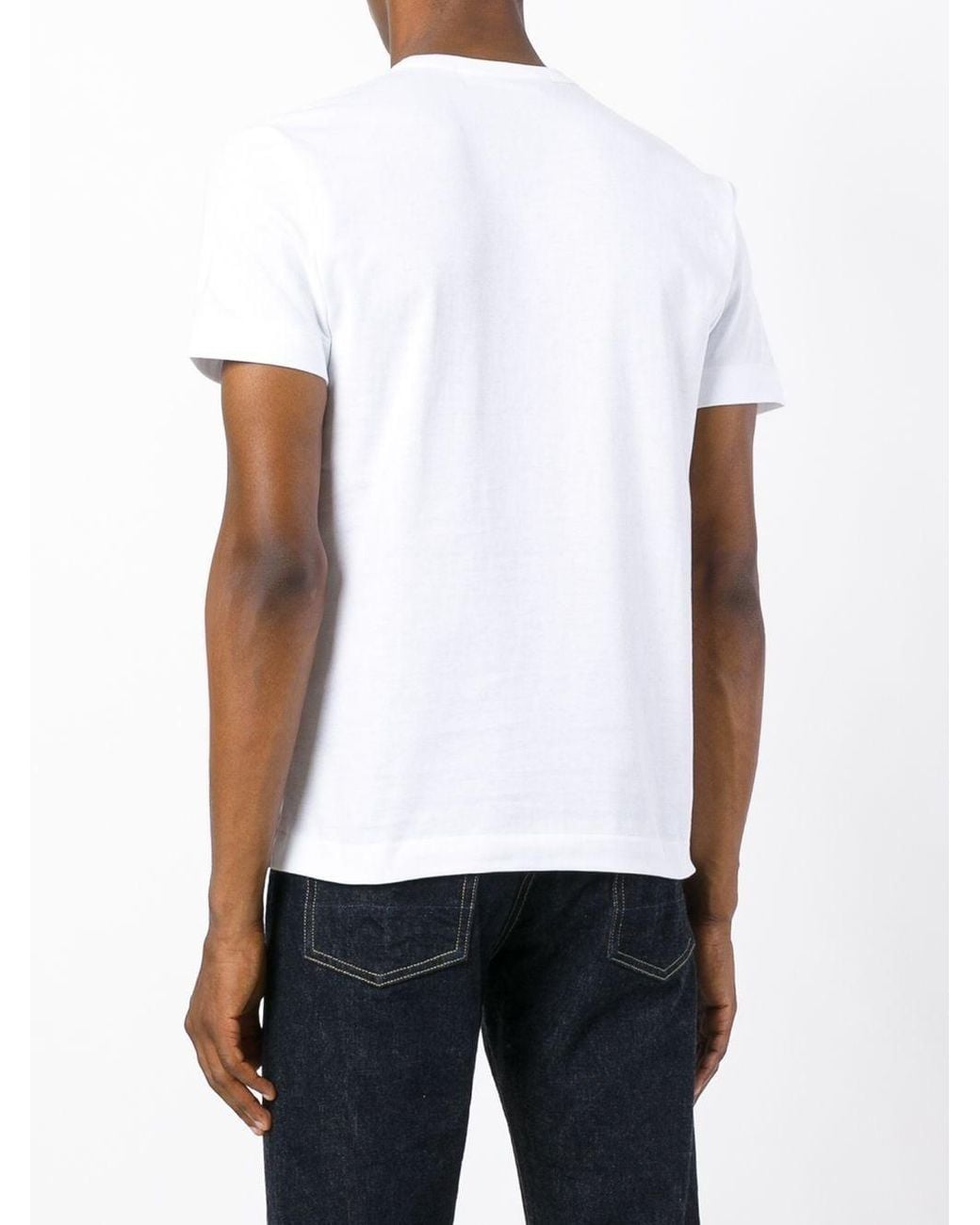 COMME DES GARÇONS PLAY White Short-Sleeved T-Shirt for men