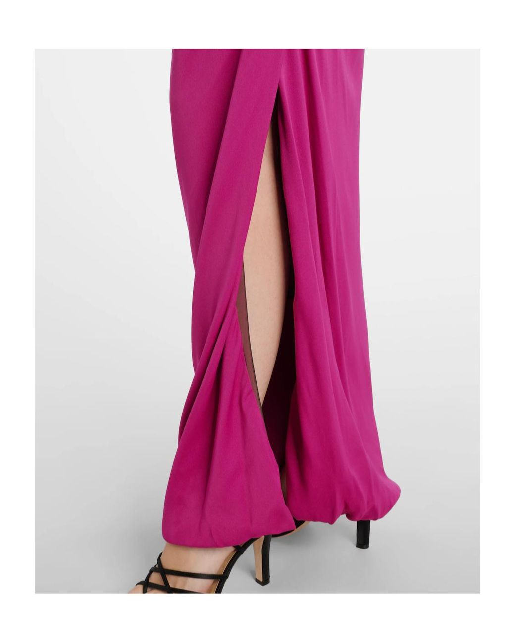 Vivienne Westwood Purple Long Ginnie Amber Draped Maxi Dress