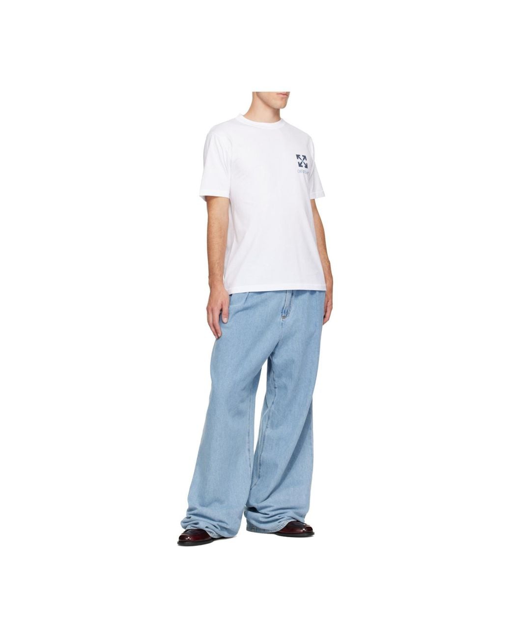 Off-White c/o Virgil Abloh White Small Arrow Logo T-Shirt for men