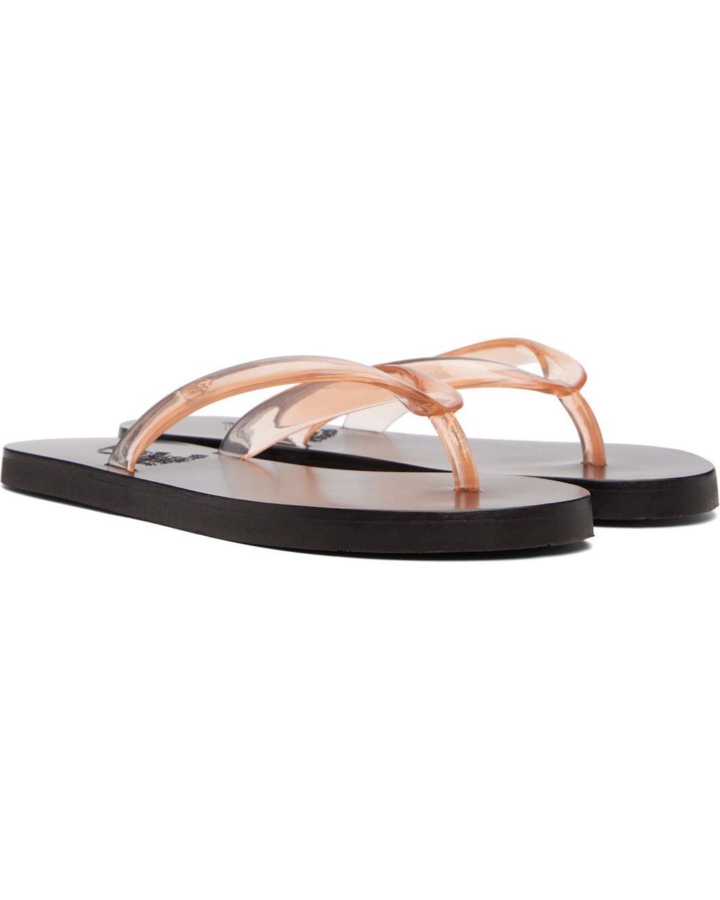Ancient Greek Sandals White Saionara Jelly Flip-Flops