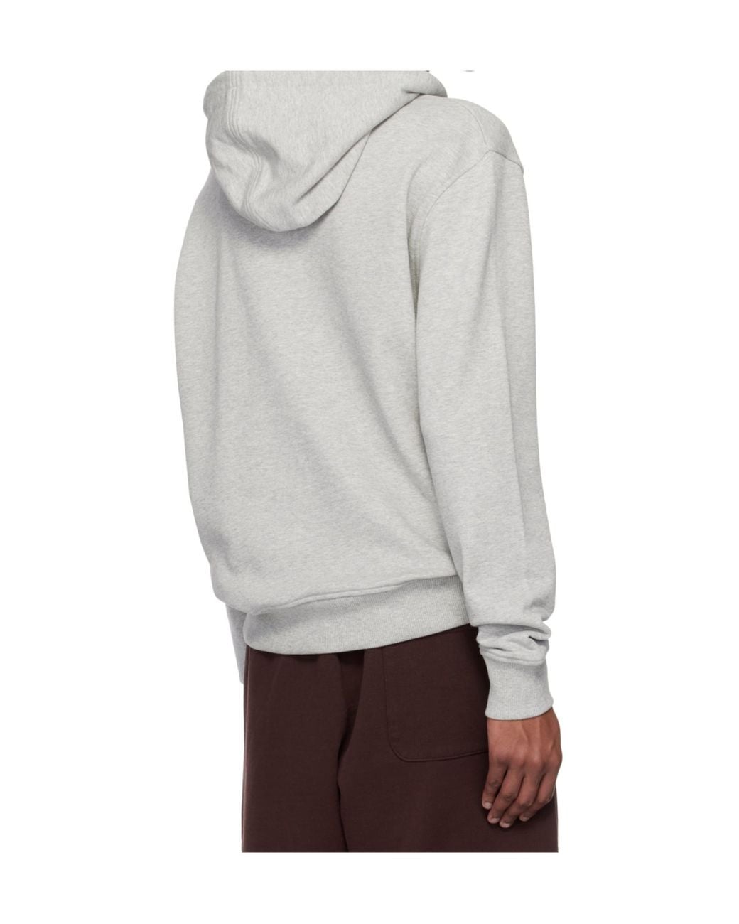 AMI Gray Ami De Coeur Drawstring Hoodie