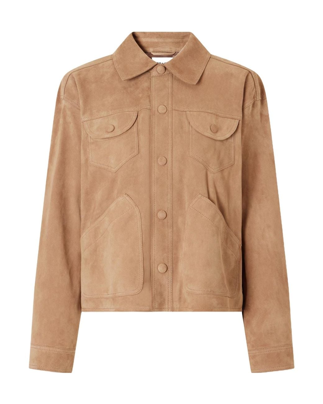 FRAME Brown Cropped Jacket