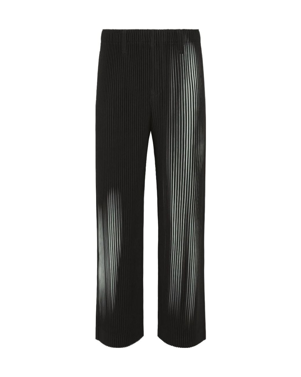 Homme Plissé Issey Miyake Black In The Shadow Trousers for men