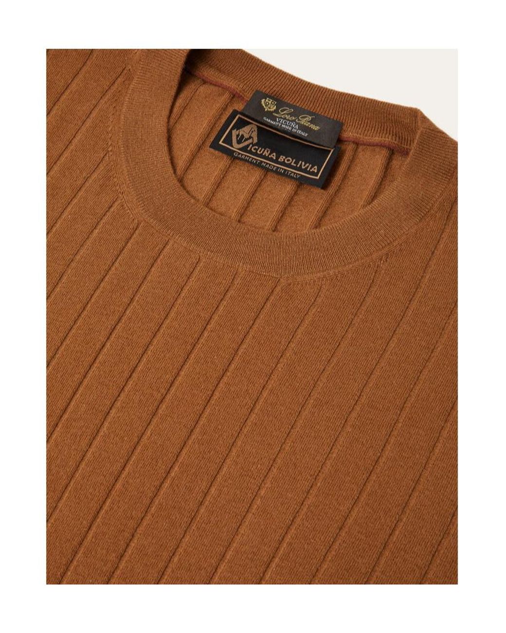 Loro Piana Brown Iconic Crewneck for men