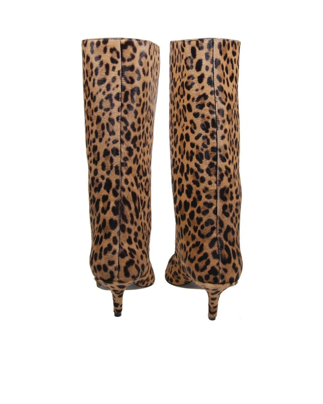 AMINA MUADDI Brown Pointed Kitten Heel Ankle Boots