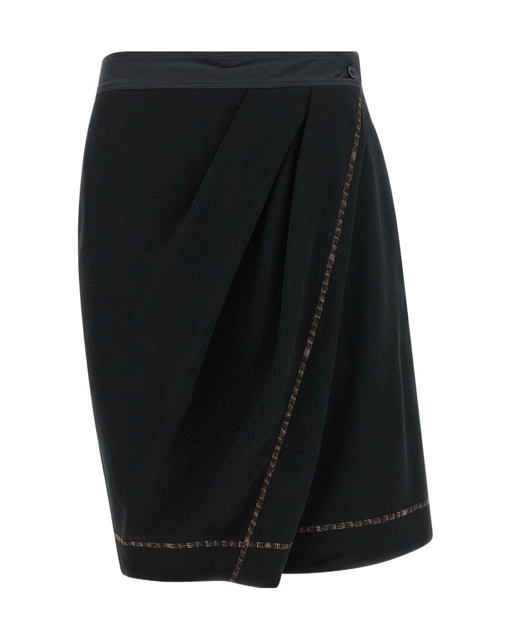 Kiko Kostadinov Black 'Petrel' Culotte Bermuda Shorts