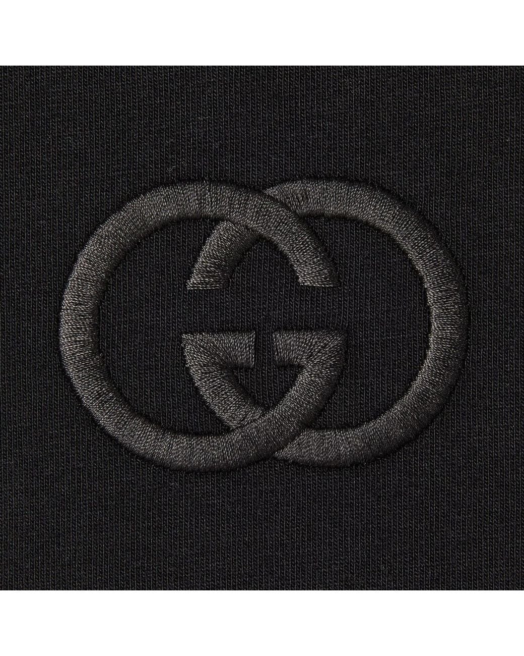 Gucci Black Cotton Jersey T-Shirt for men