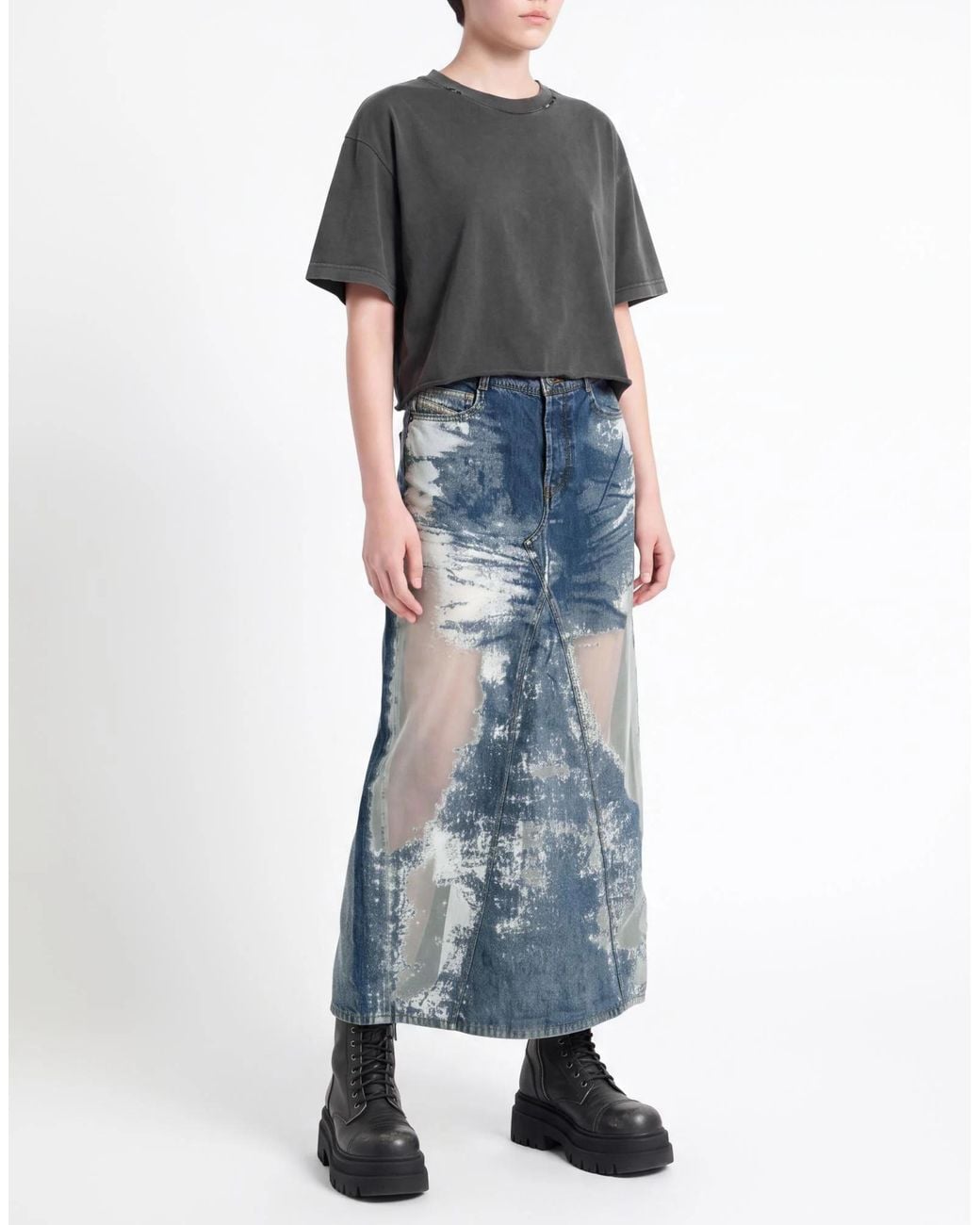 DIESEL Blue Denim Skirts