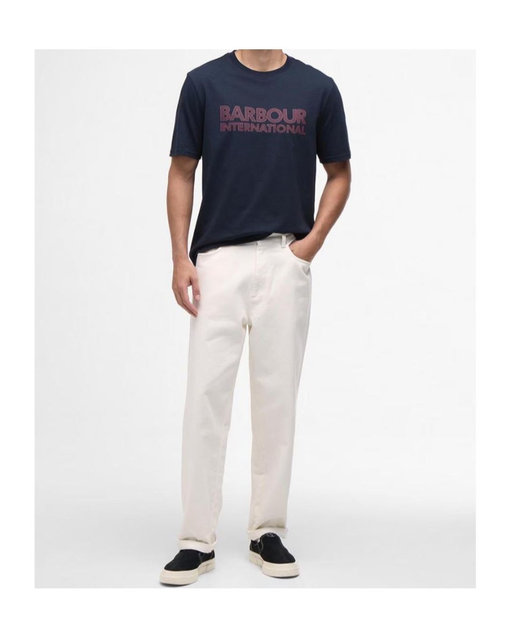 Barbour Blue Short-Sleeved T-Shirt for men