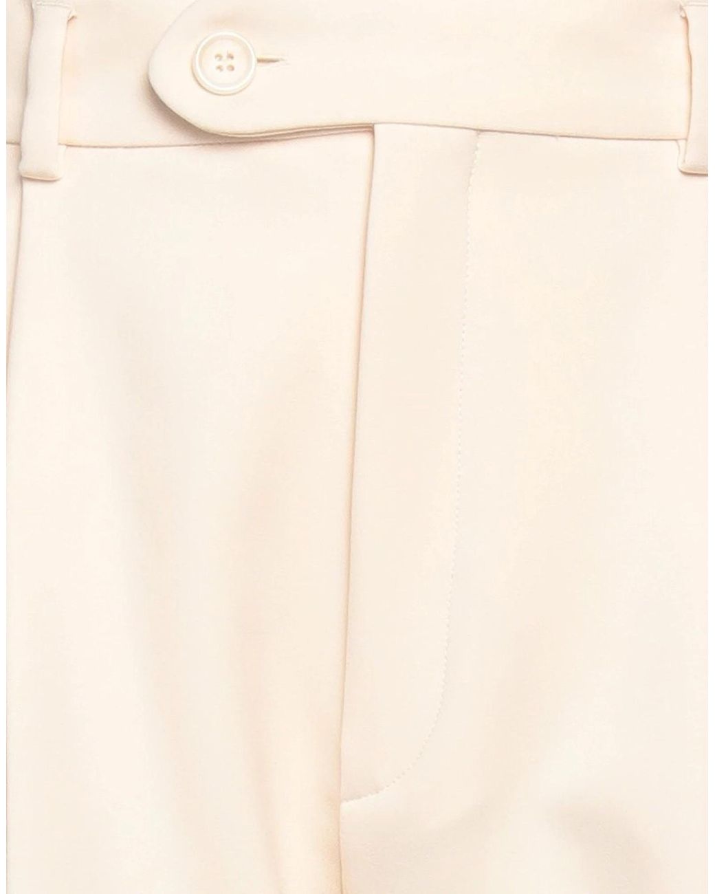 Sportmax Natural High-Waisted Straight-Leg Pants