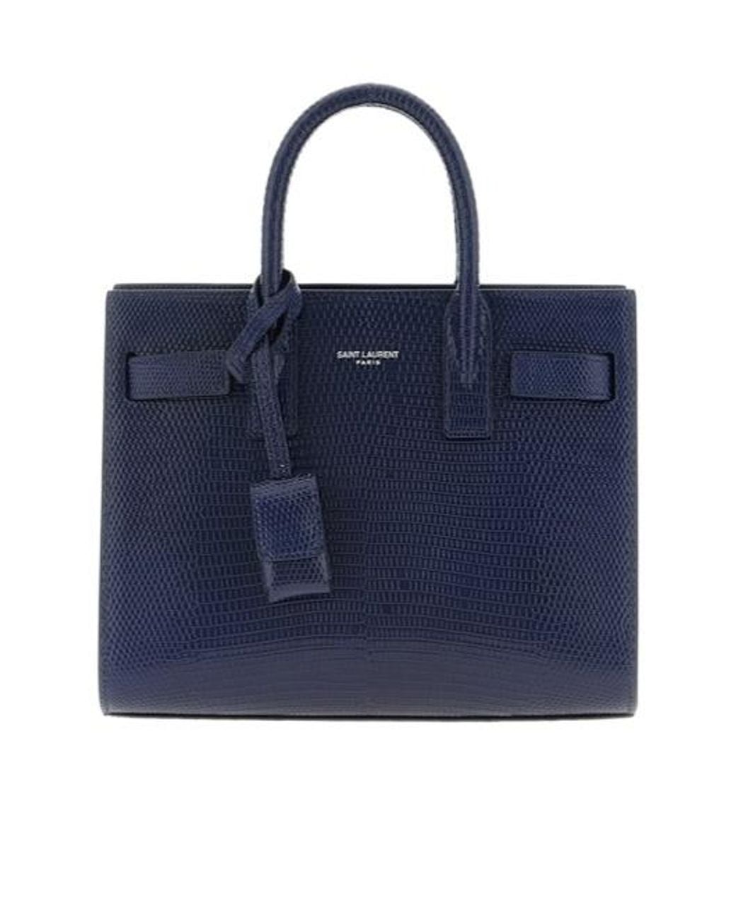 Saint Laurent Blue Nano Sac De Jour Handbag