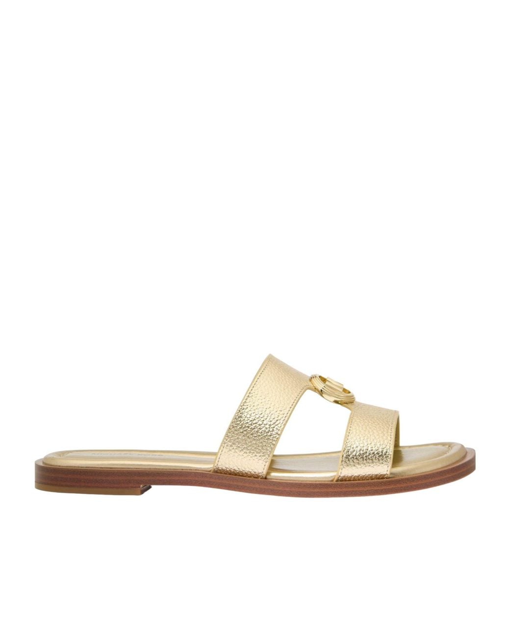 MICHAEL Michael Kors White Erin Flat Sandals