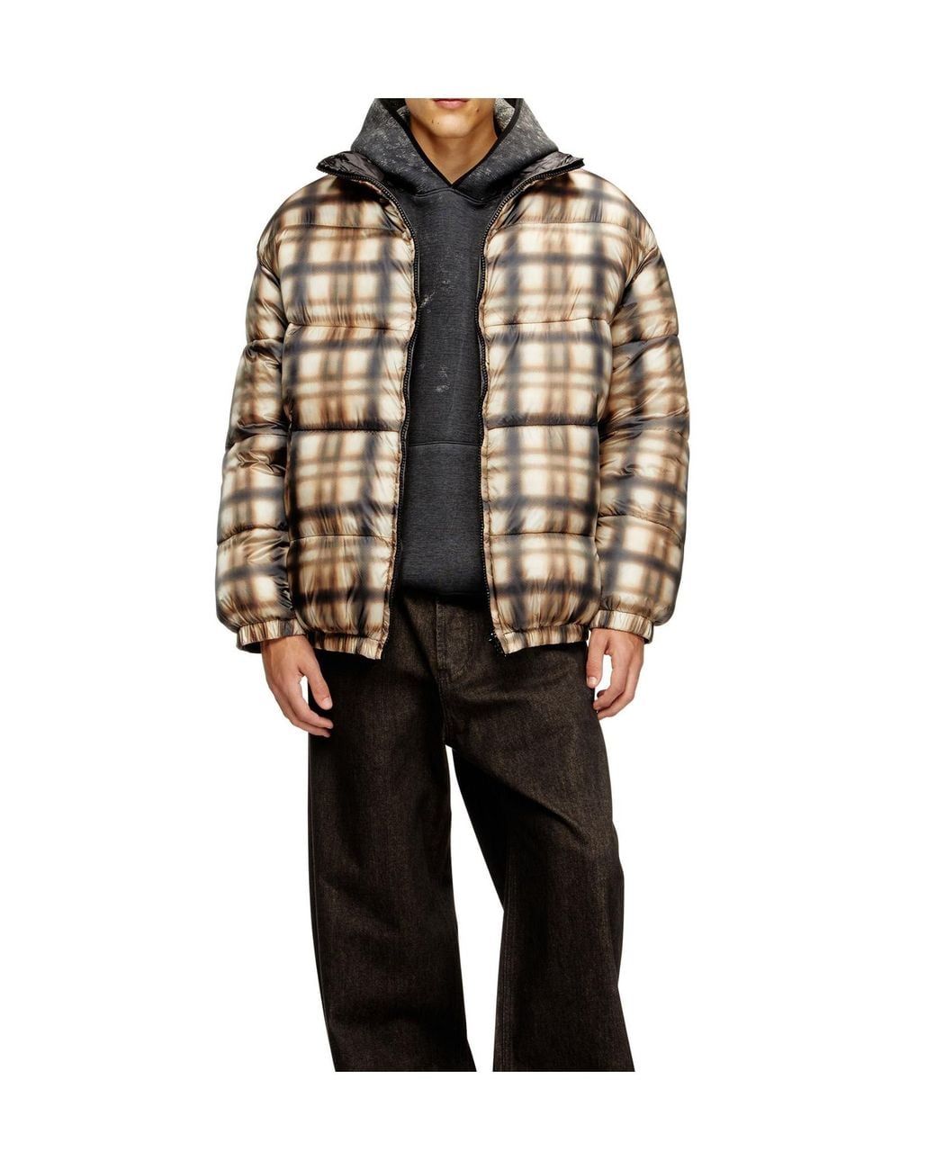 DIESEL Metallic W-Bourbon Reversible-Design Jacket for men
