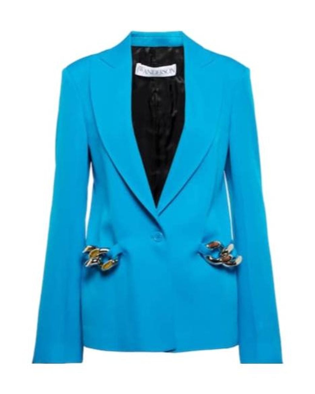 J.W. Anderson Blue Chain-Embellished Blazer
