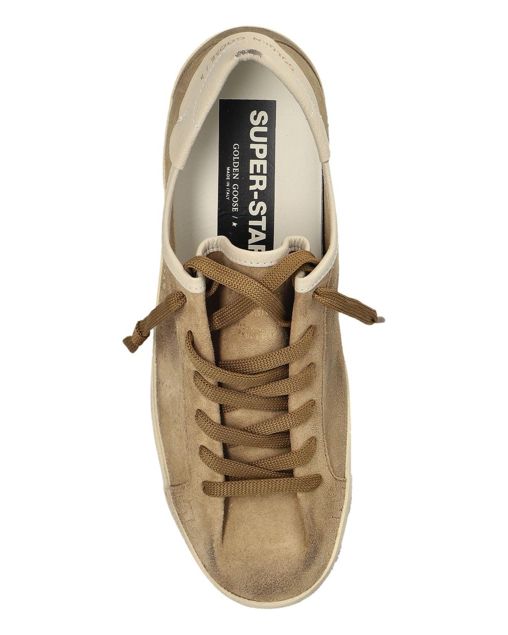 Golden Goose Deluxe Brand Brown Super Star Sneakers Lace-Up Sneakers
