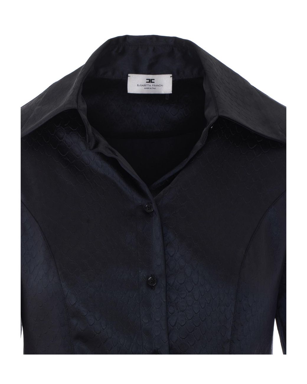 Elisabetta Franchi Blue Long-Sleeved Shirt