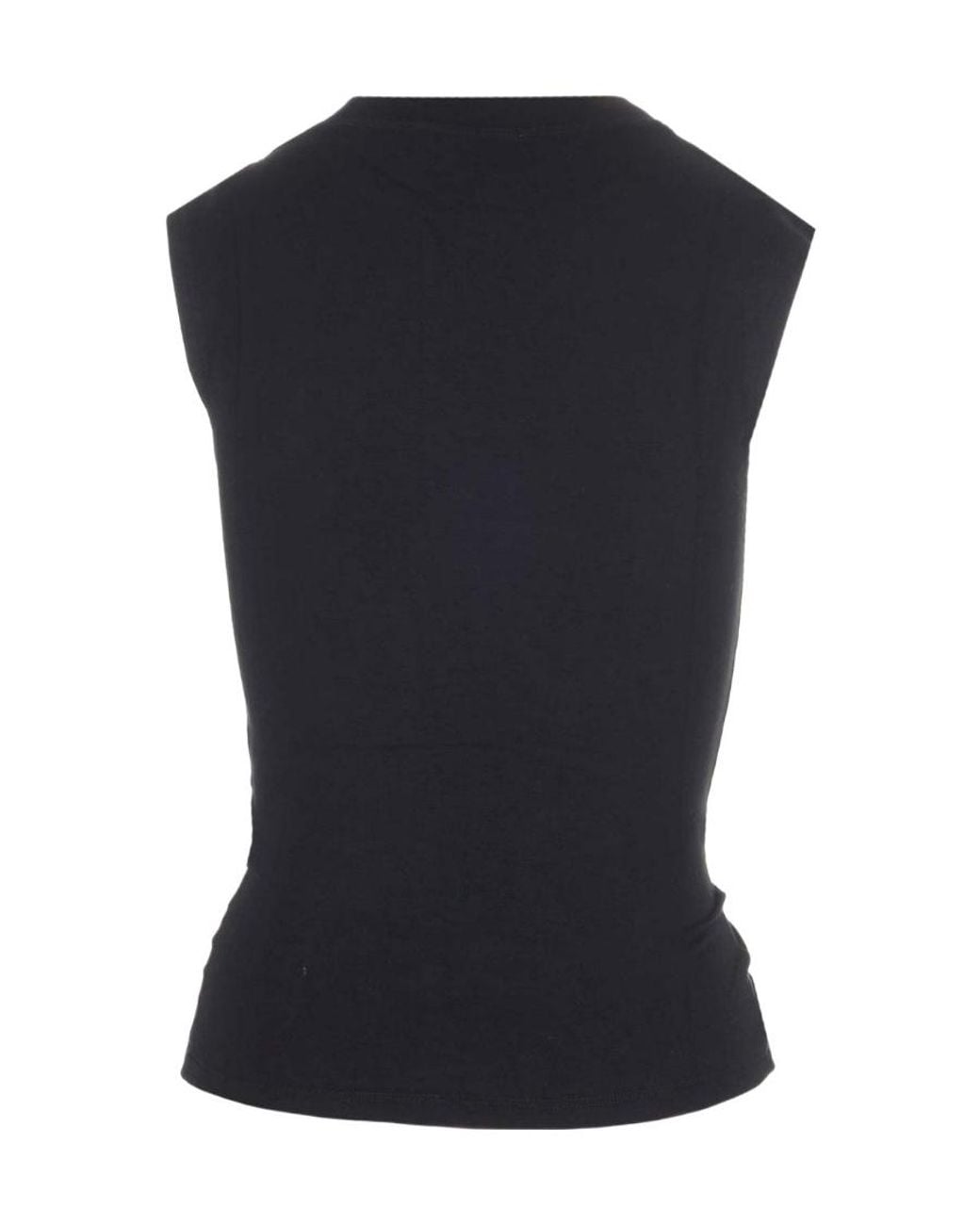 Ambush Black Cut-Out Heart Tank Top