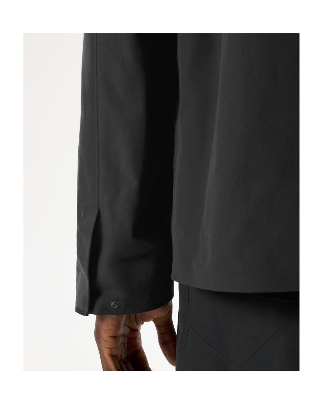 Veilance Black Arc'Teryx Utility Pocket Shirt for men
