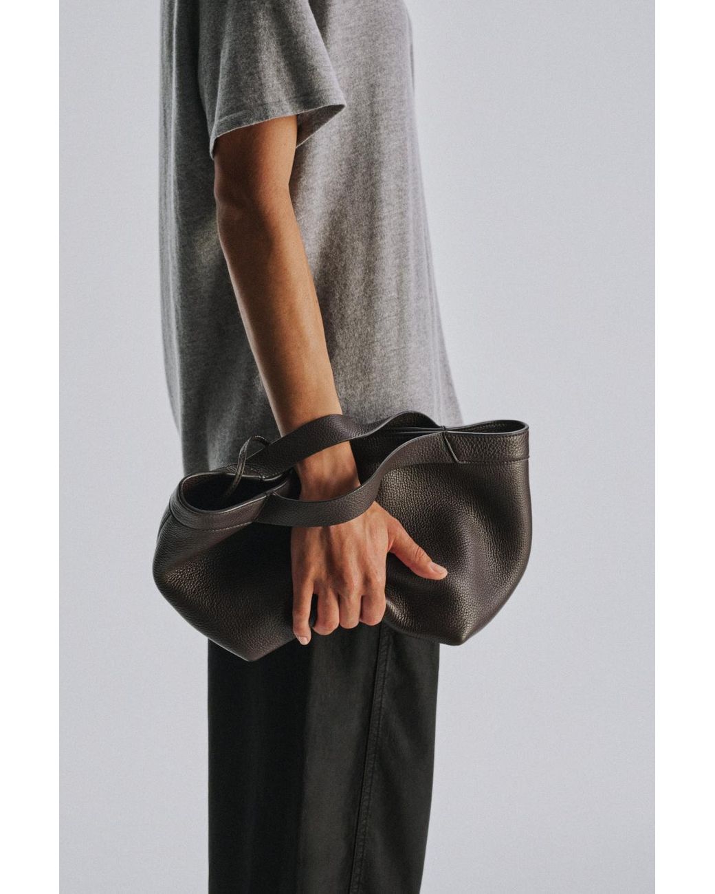 The Row Black Small Kit Tote Bag