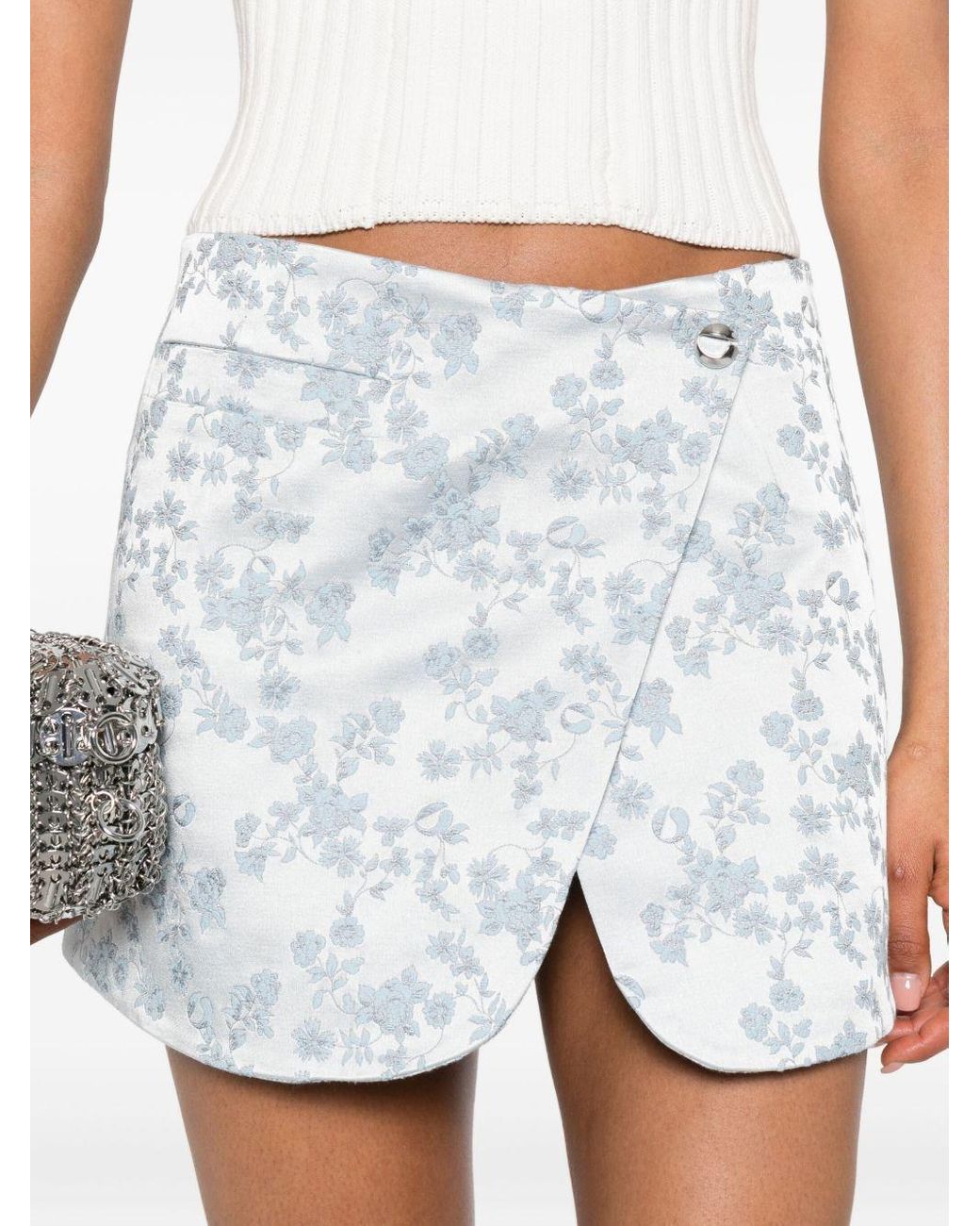 Coperni White Patterned Skirt