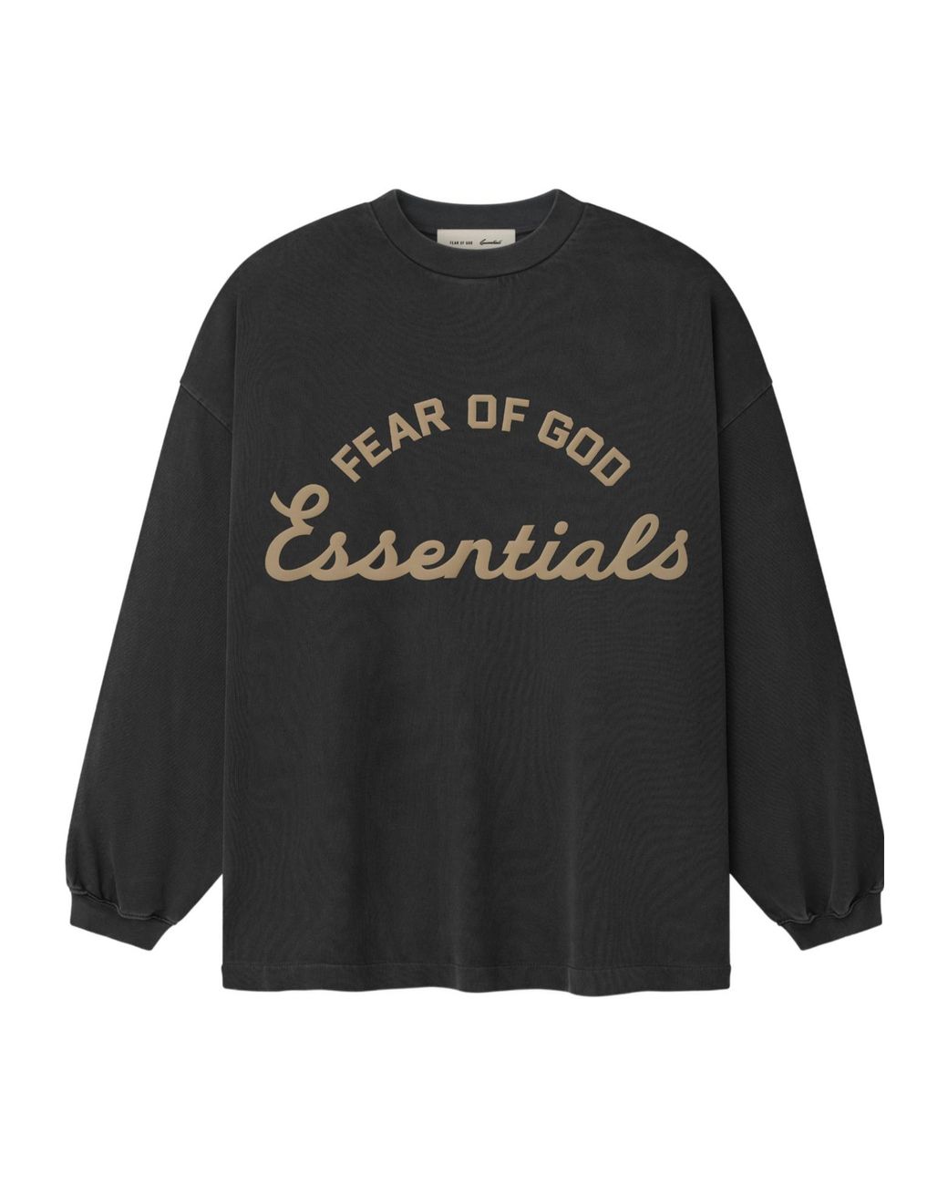 Fear Of God Black Logo Long-Sleeve T-Shirt for men