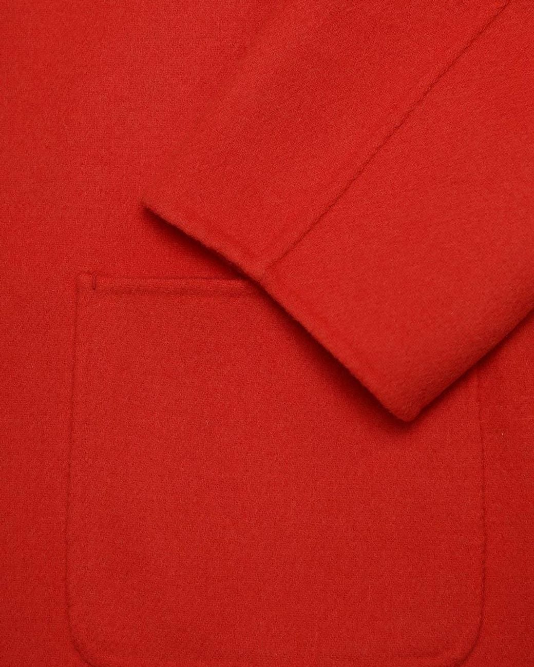 Weekend by Maxmara Red Round-Neck Long-Sleeved Casual Jacket