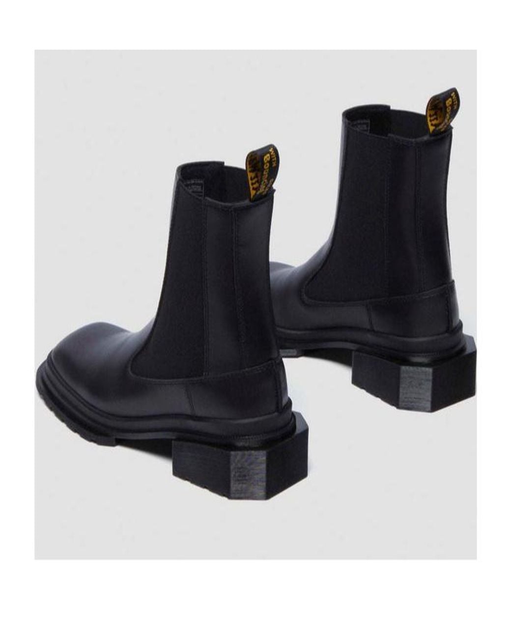 Dr. Martens Black Maybole Square Toe Chelsea Boots