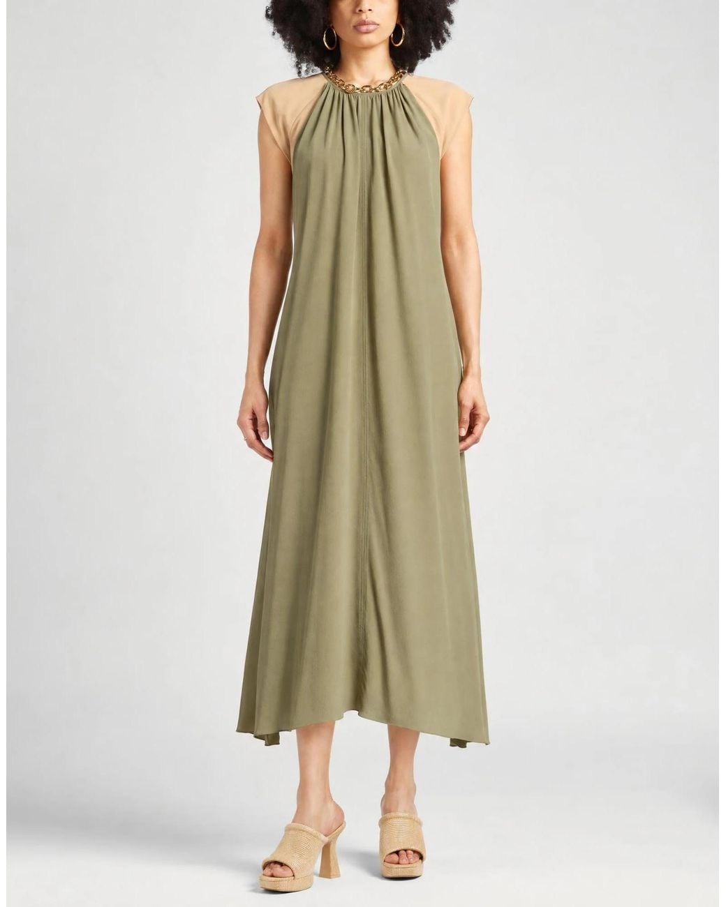 Chloé Green Stylish Slip Dress