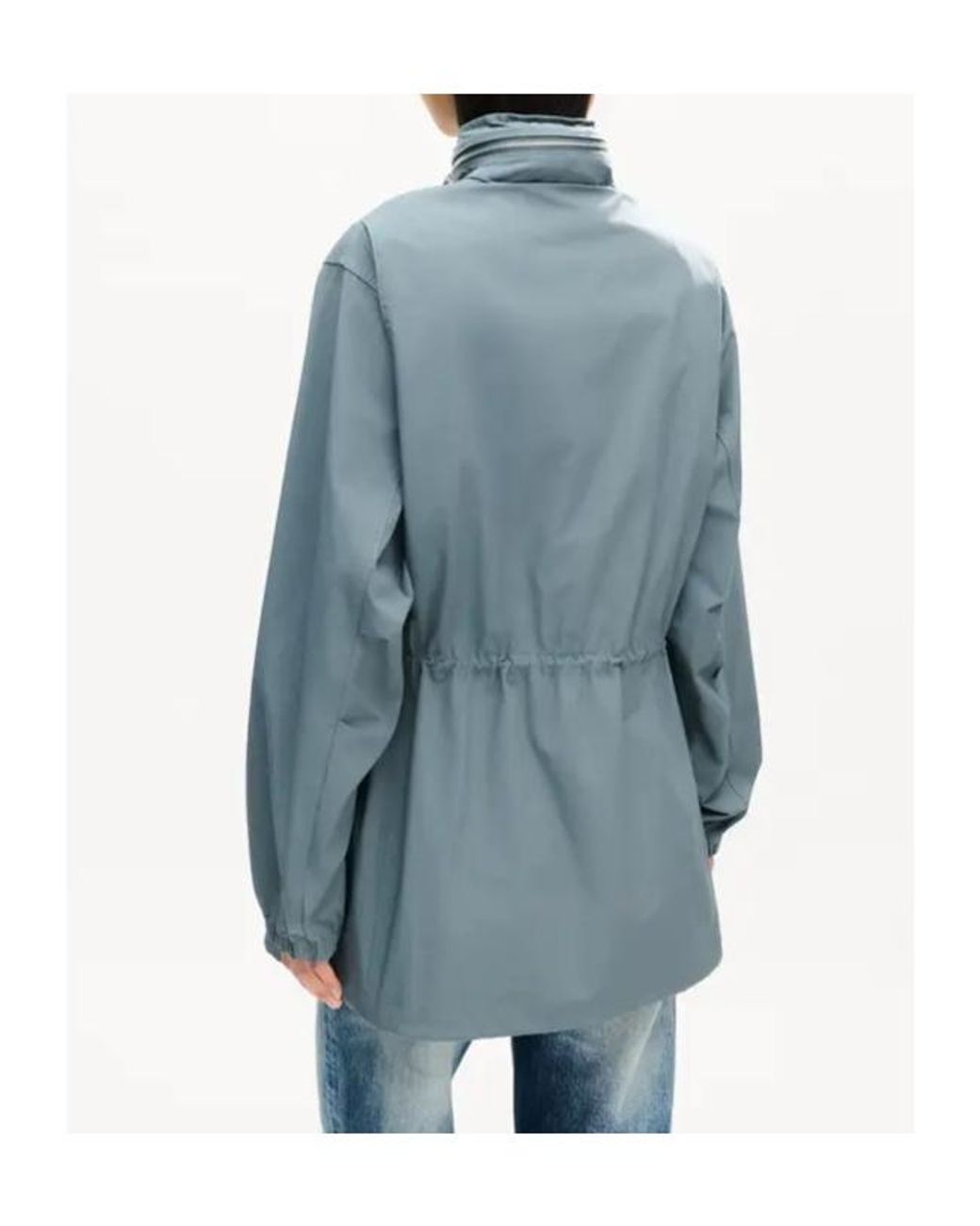KENZO Blue Mid-Length Windbreaker Jacket