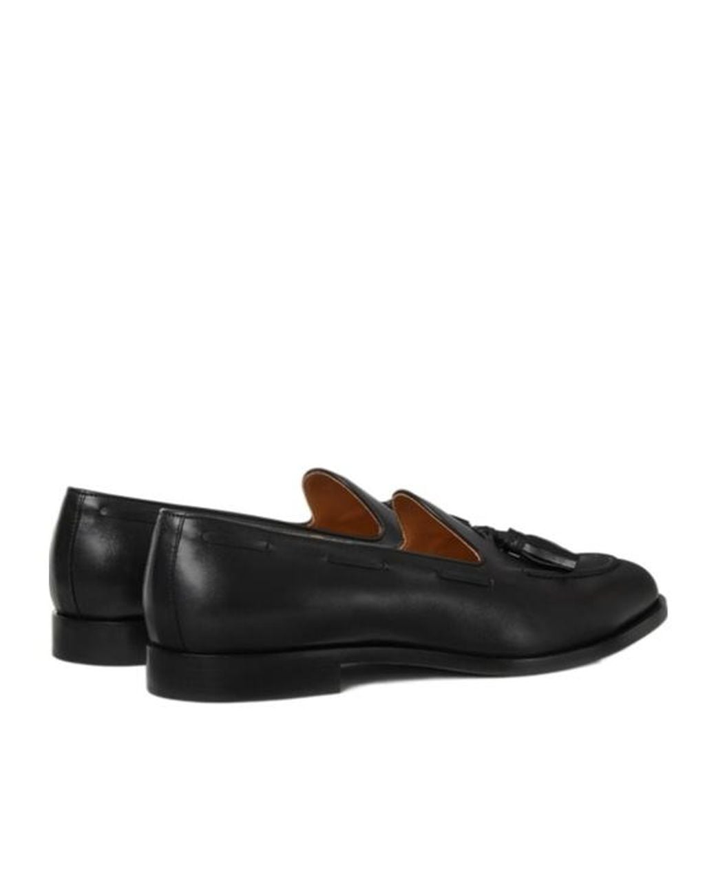 Loro Piana Black Serge Flat Loafers for men