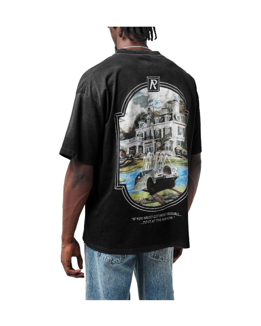 Represent Black Jersey T-Shirt for men