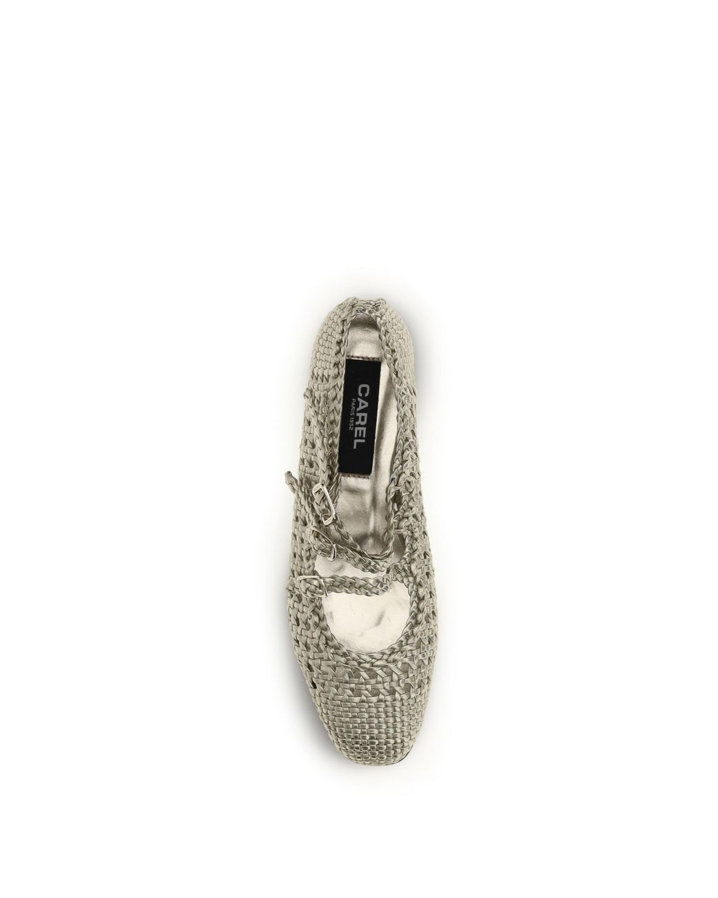 CAREL PARIS White Carel Ariana Interwovened Ballerinas