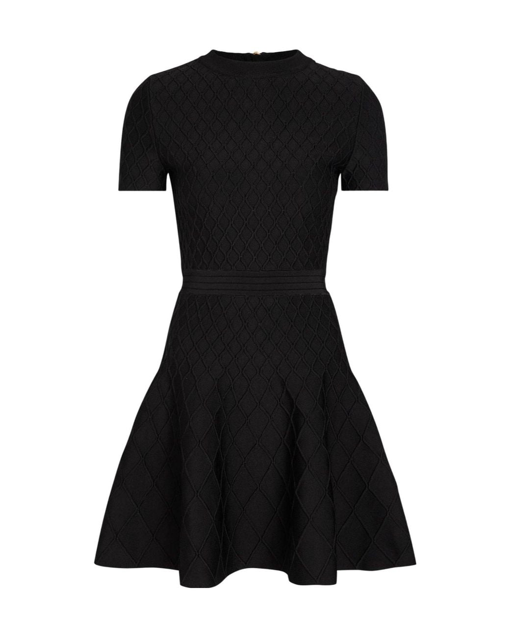 Balmain Black Diamond Knitted Dress