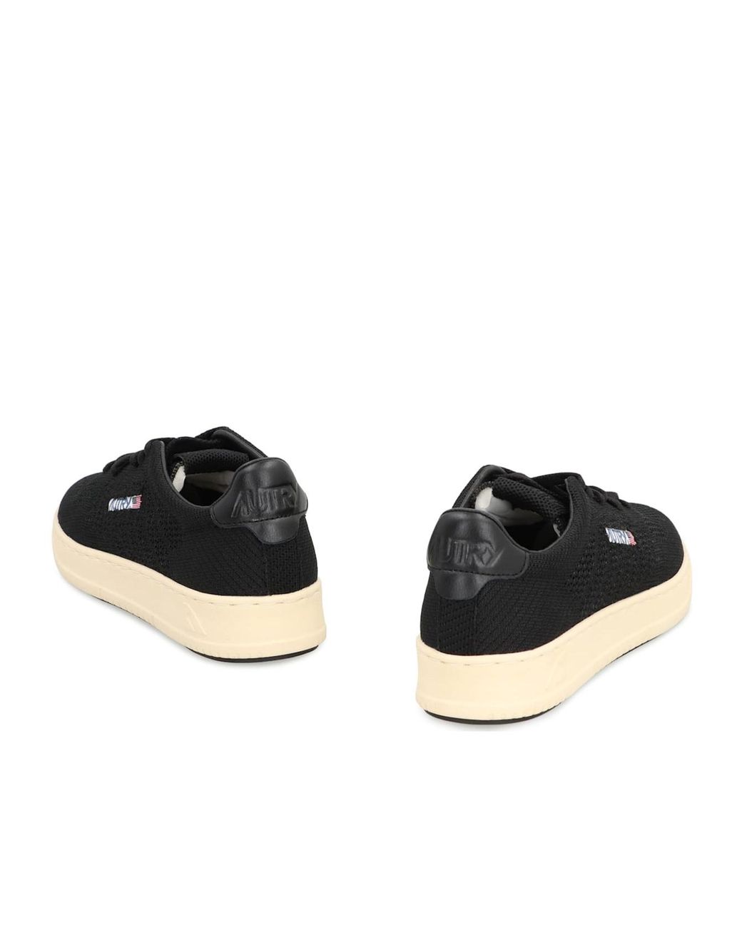 Autry Black Easeknit Medalist Low Sneakers