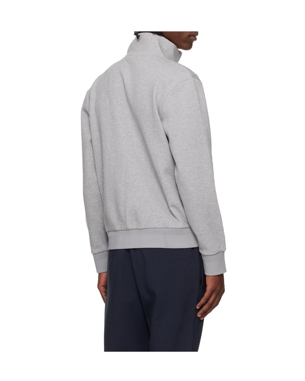 Boss Gray Zip-Up Jacket for men