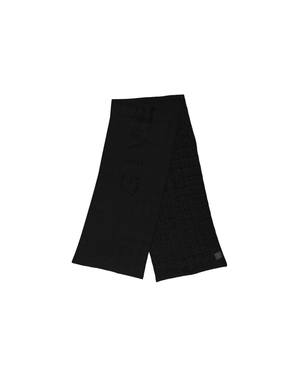 Givenchy Black 4G Double Sided Scarf