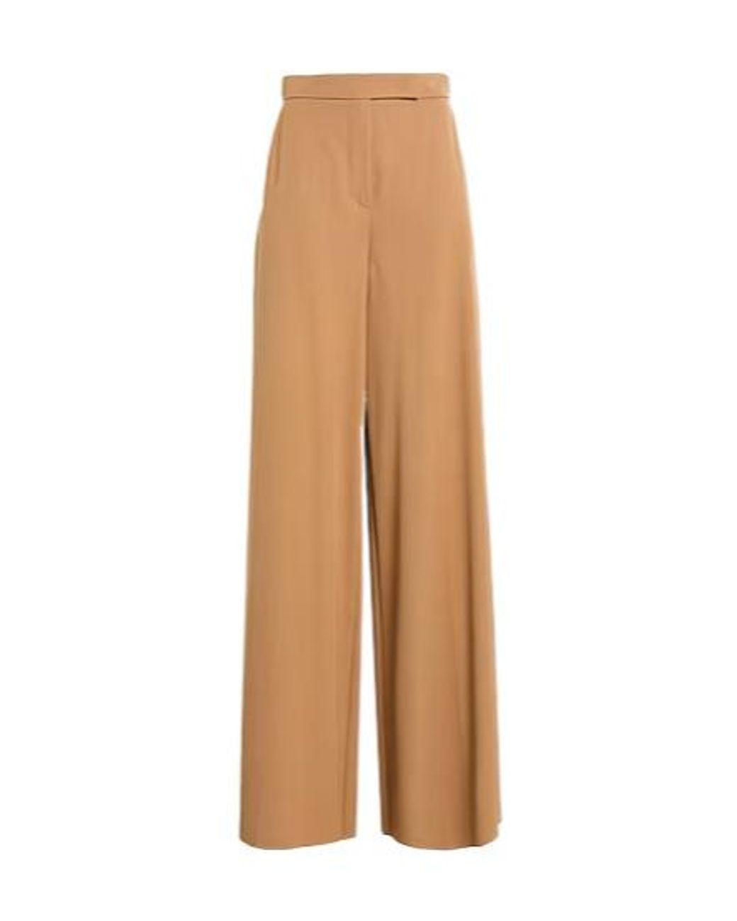 Max Mara Natural High-Waisted Wide-Leg Dress Pants