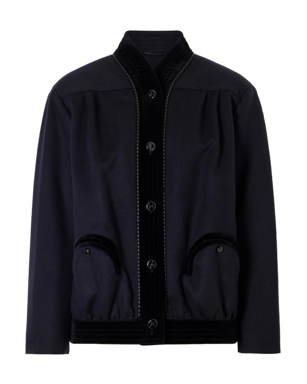 Blazé Milano Blue Minimal Singlebreasted Jacket