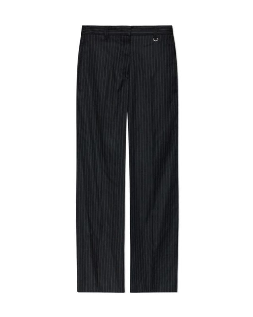 Isabel Marant Black Noanda Pinstripe Pants