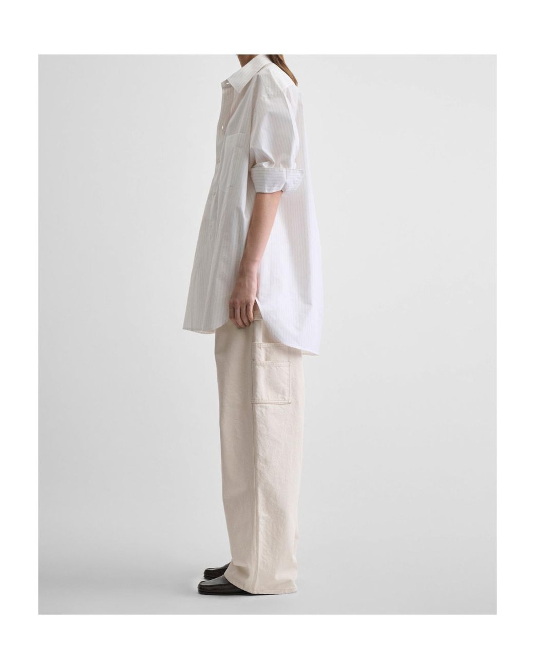 Phoebe Philo White Long-Sleeved Shirt