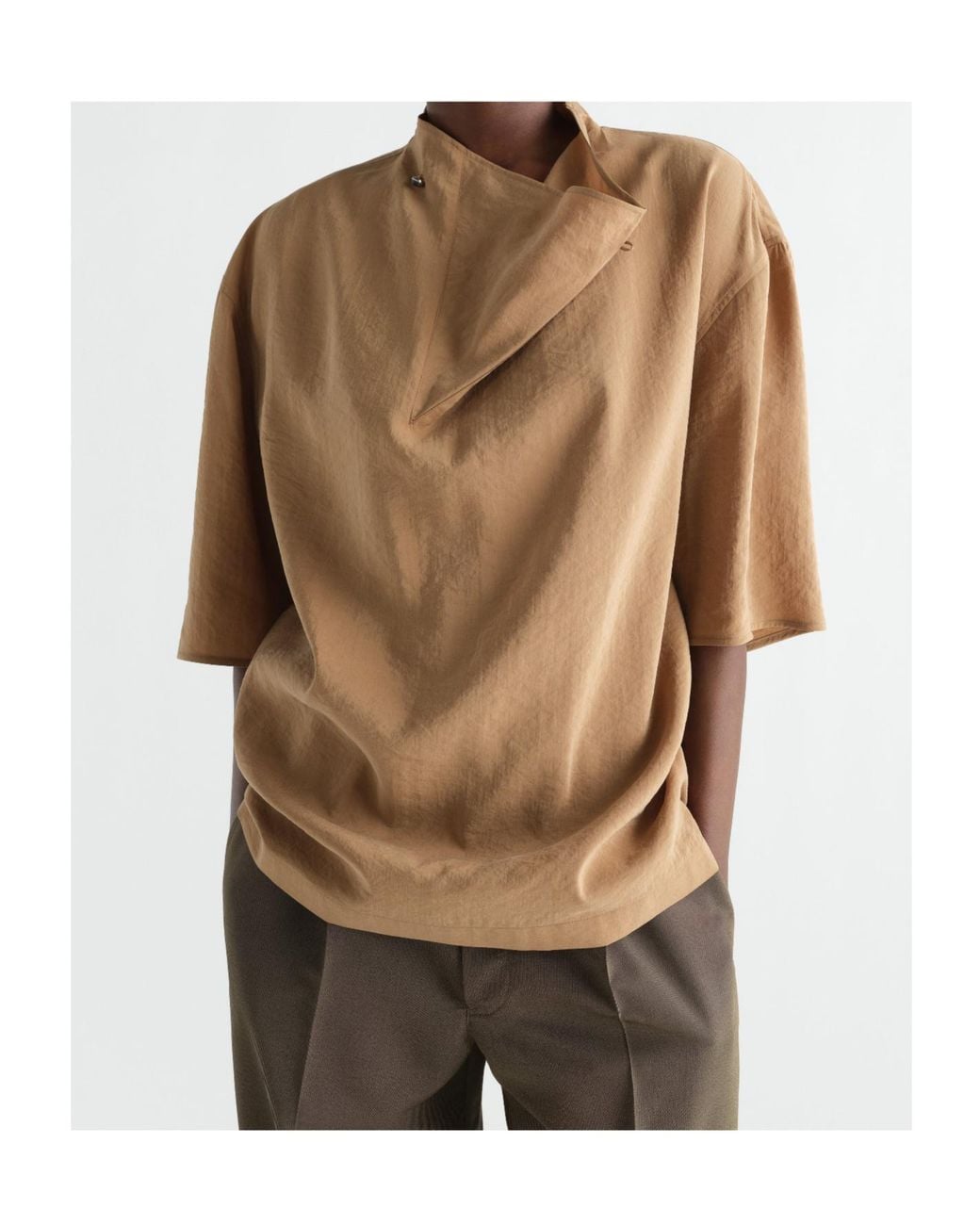 Lemaire Natural Soft Collar Top