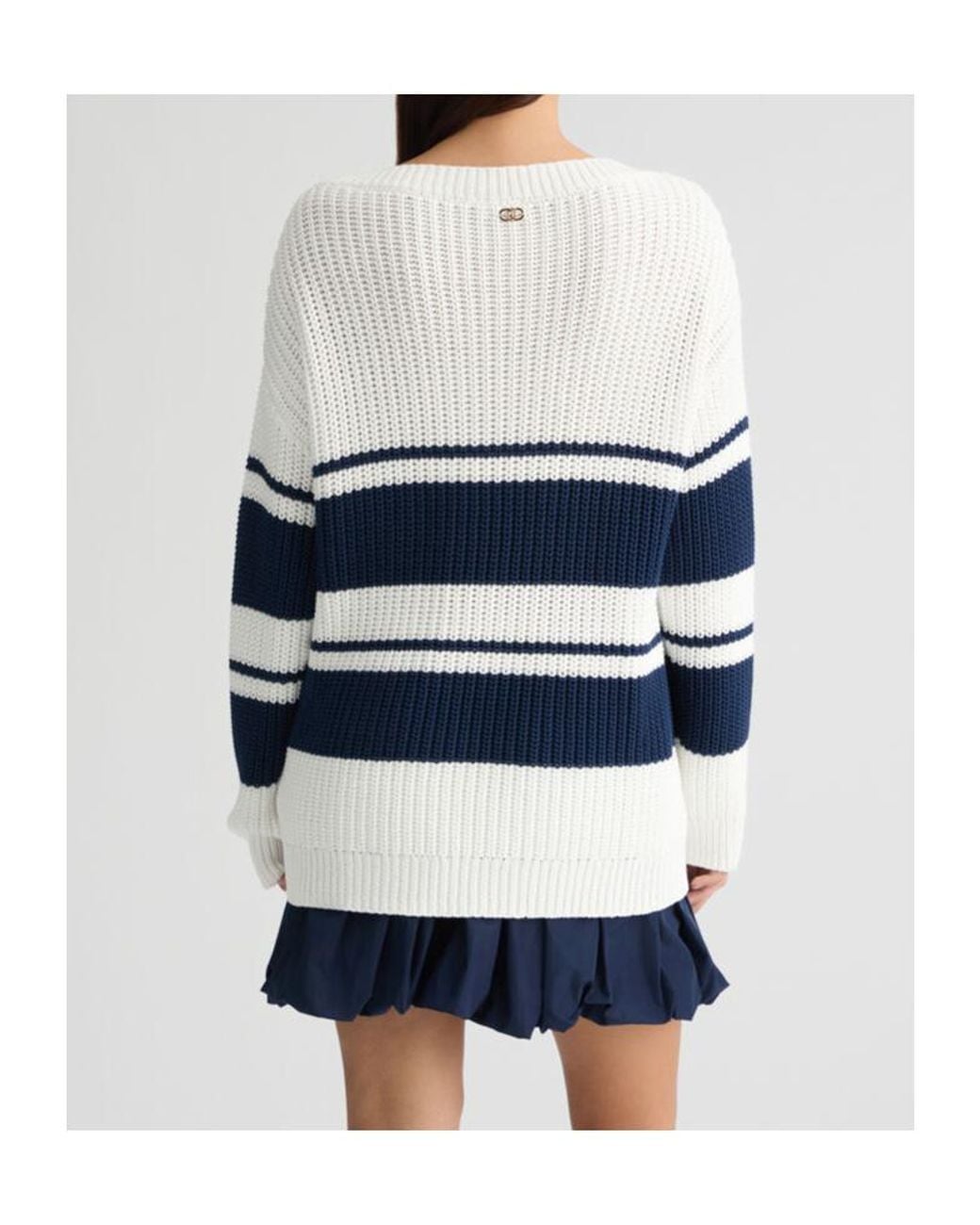 Liu Jo Blue Striped Pullover