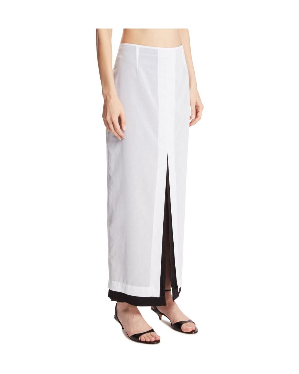 The Row White Ismara Layered Maxi Skirt